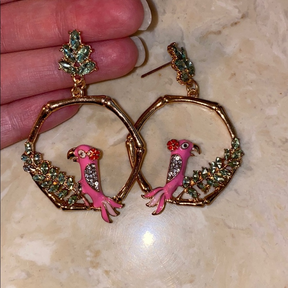 Super cute earrings 🦜
